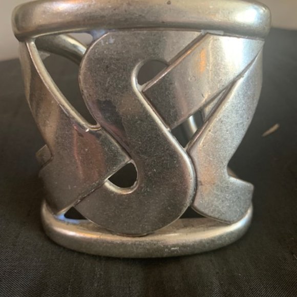Heavy YSL Logo Cuff Bracelet - Picture 1 of 5